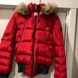 Nautica Red Down Coat
